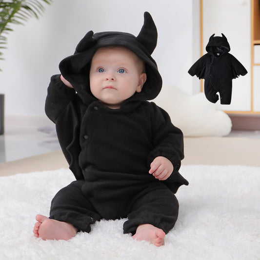 Halloween Bat Hooded Onesies Little Devil