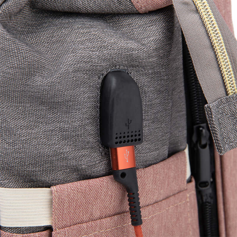 Crib backpack with External USB charging port