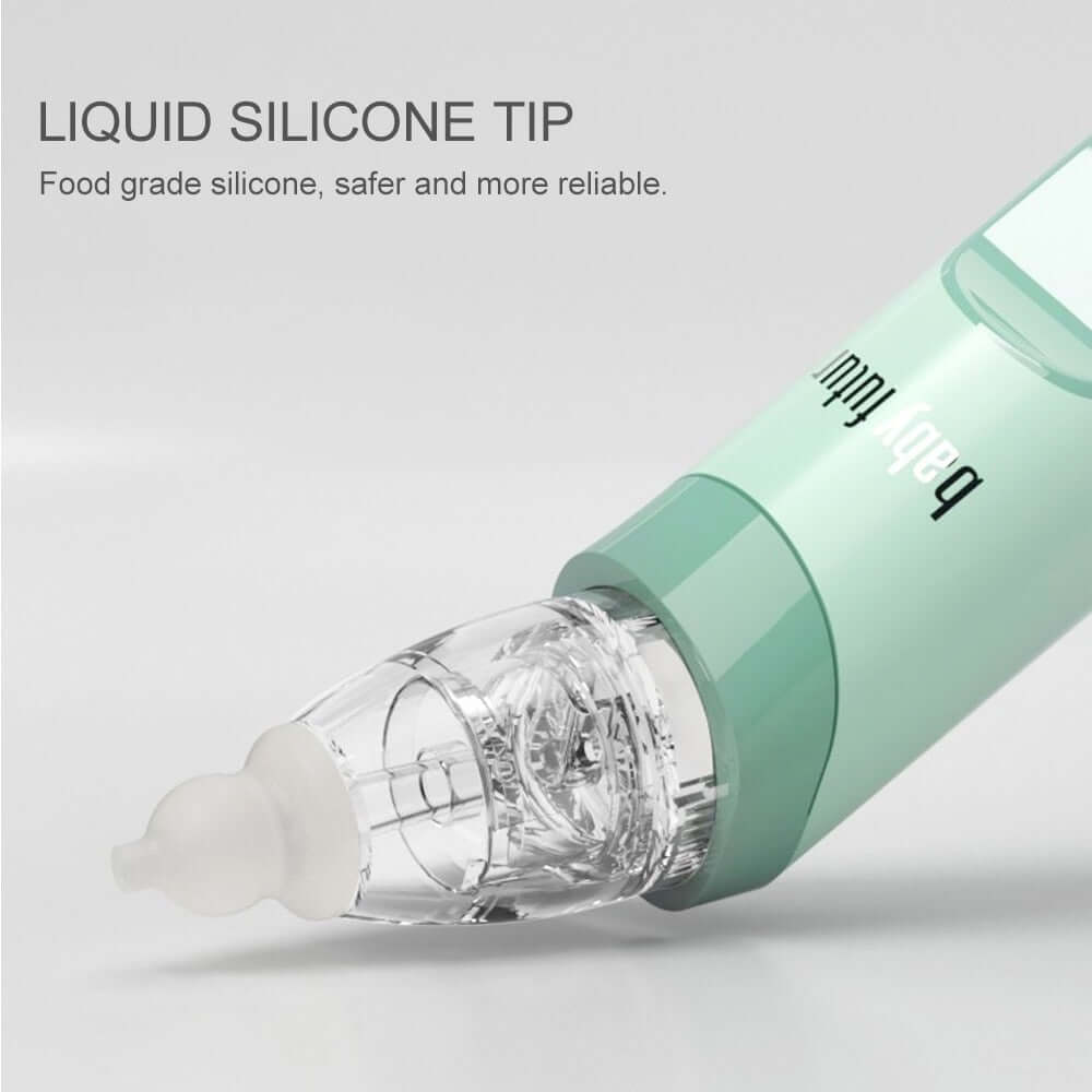 baby nasal aspirator with Food grade silicone nozzle, soft and skin-friendly