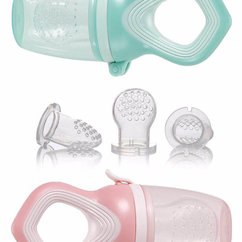 baby fruit feeder pacifier with Small holes to slowly distribute contents to prevent choking